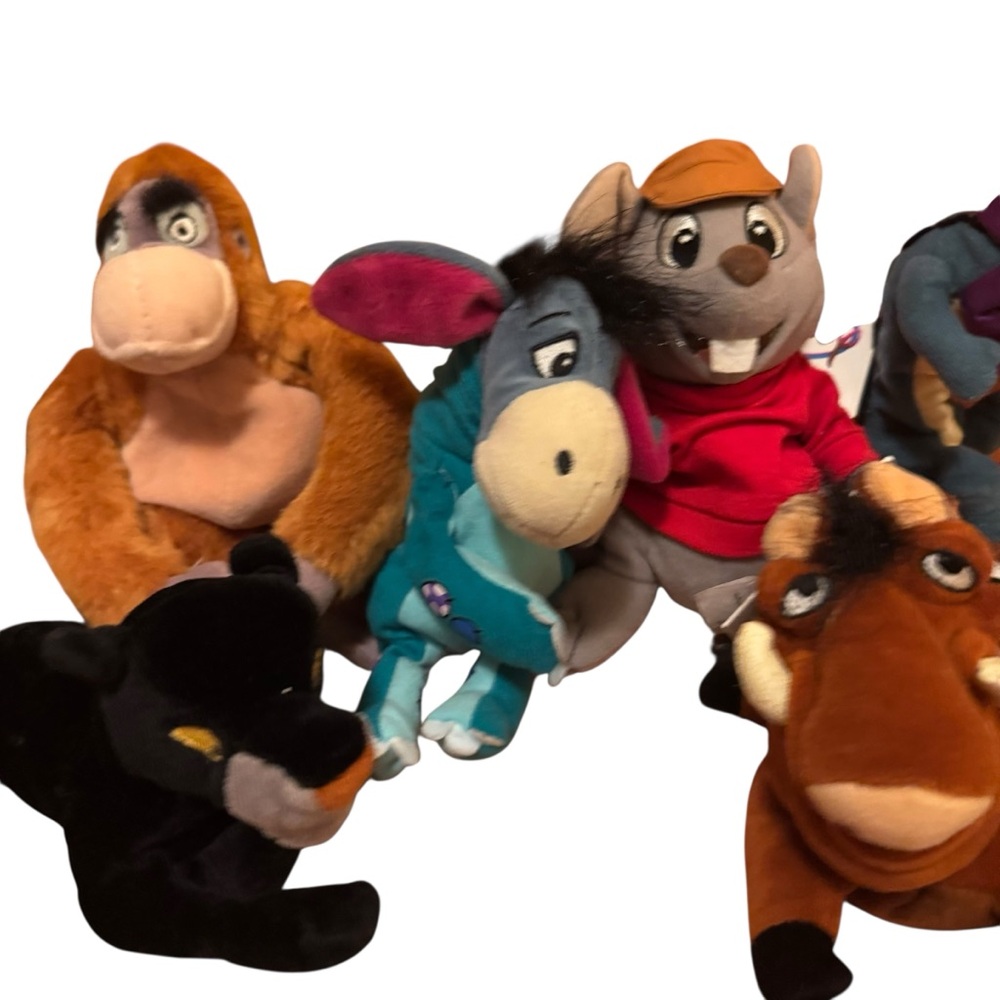 Vintage Disney store 90s Beanie Baby Style Plush Bundle Set - Picture 15 of 16